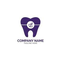 création de logo d'ancre dentaire vecteur