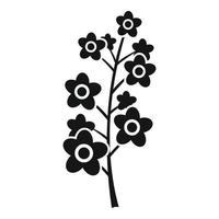 icône de plante de colza, style simple vecteur