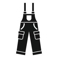 icône de pantalon de chasseur, style simple vecteur