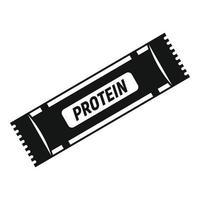 icône de barre de sport protéinée, style simple vecteur