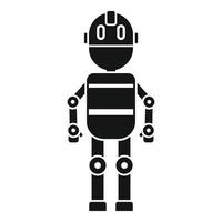 icône de robot extraterrestre, style simple vecteur
