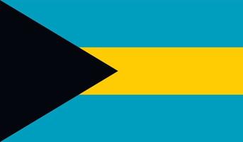 image du drapeau des bahamas vecteur