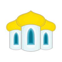 dômes de l'icône de l'église, style cartoon vecteur