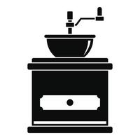 icône de moulin à café, style simple vecteur