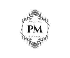 h initiales lettre mariage monogramme logos collection, modèles minimalistes et floraux modernes dessinés à la main pour cartes d'invitation, réservez la date, identité élégante pour restaurant, boutique, café en image vectorielle vecteur