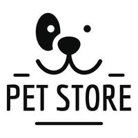 logo d'animalerie pour chien, style simple vecteur