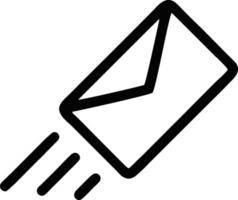icône d'enveloppe en image vectorielle noire, illustration d'enveloppe en noir sur fond blanc, conception d'enveloppe sur fond blanc vecteur
