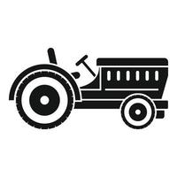 icône de tracteur, style simple vecteur
