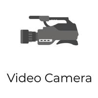 caméra vidéo à la mode vecteur
