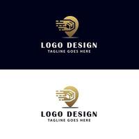 création de logo de livraison de courrier au format vectoriel