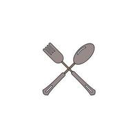 vecteur d'icône d'outils de cuisine