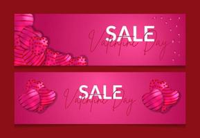 bannière happy valentine day poster , template background design promotion holiday , balloon vecteur