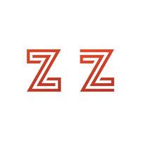 modèle de vecteur de logo lettre z. création de logo initial lettre z créative