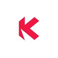 Éléments de modèle de logo lettre k vecteur