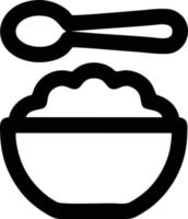symbole d'icône de cuillère sur fond blanc, illustration du symbole d'icône d'achat en noir sur fond blanc, dessin d'une cuillère sur fond blanc vecteur