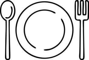 symbole d'icône de cuillère sur fond blanc, illustration du symbole d'icône d'achat en noir sur fond blanc, dessin d'une cuillère sur fond blanc vecteur