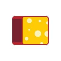 icône de fromage dans un style plat vecteur