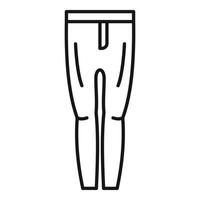 icône de pantalon d'équitation, style de contour vecteur