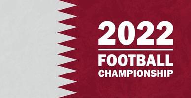 fond de drapeau de football aux couleurs du drapeau du qatar, coupe du monde 2022 - image vectorielle vecteur