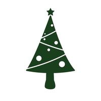 création d'icône logo sapin de noël vecteur