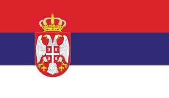 image du drapeau de la serbie vecteur
