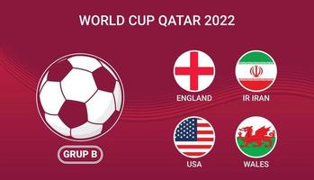 conception de fond de la phase de groupes du championnat de la coupe du monde de football b vecteur
