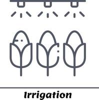 agriculture d'irrigation moderne intelligente, fichier vectoriel agricole entièrement modifiable et évolutif