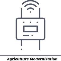 agriculture moderne intelligente, fichier de bundle vectoriel agricole entièrement modifiable et évolutif