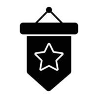 une icône de conception parfaite du badge étoile vecteur