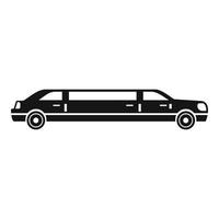 icône de limousine président, style simple vecteur