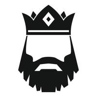 icône du roi chevalier, style simple vecteur