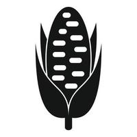 icône de maïs sucré, style simple vecteur
