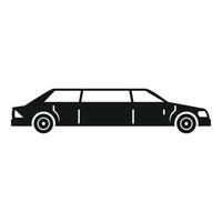 icône de limousine, style simple vecteur