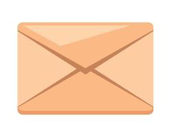 courrier enveloppe beige vecteur