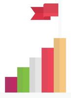 illustration vectorielle de succès de croissance sur fond.symboles de qualité premium.icônes vectorielles pour le concept et la conception graphique. vecteur