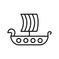 10 - bateau viking.eps vecteur
