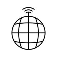 icône de vecteur de signaux mondiaux