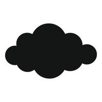 nuage dans l'icône du ciel, style simple. vecteur