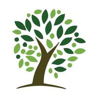 logo d'arbre de la nature de l'écologie verte. vecteur