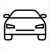 pictogramme de voiture, illustration de transport d'icône de ligne minimale.
