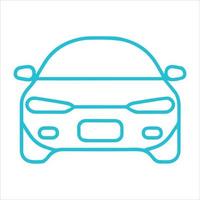 pictogramme de voiture, illustration de transport d'icône de ligne minimale.