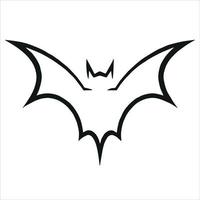 pictogramme d'une chauve-souris. vecteur ligne d'une chauve-souris