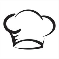 illustration de logo de chapeau de chef de cuisine vecteur