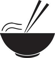 vecteur de logo d'icône de nourriture ramen simple minimal.