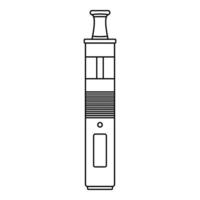 icône de stylo de vapotage, style de contour vecteur