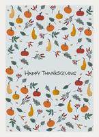 conception de carte de voeux pour le jour de thanksgiving. lettrage à la main décoré vecteur