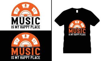 vecteur de conception de t-shirt de motivation musicale. utiliser pour t-shirt, tasses, autocollants, etc.