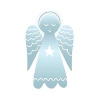 illustration d'ange de noël. décoration de vacances. symbole sacré.