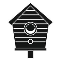 icône de maison d'oiseau, style simple vecteur