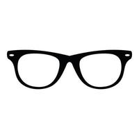 icône de lunettes homme, style simple. vecteur